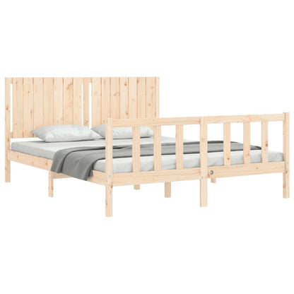 Giroletto senza Materasso 160x200 cm in Legno Massello di Pino