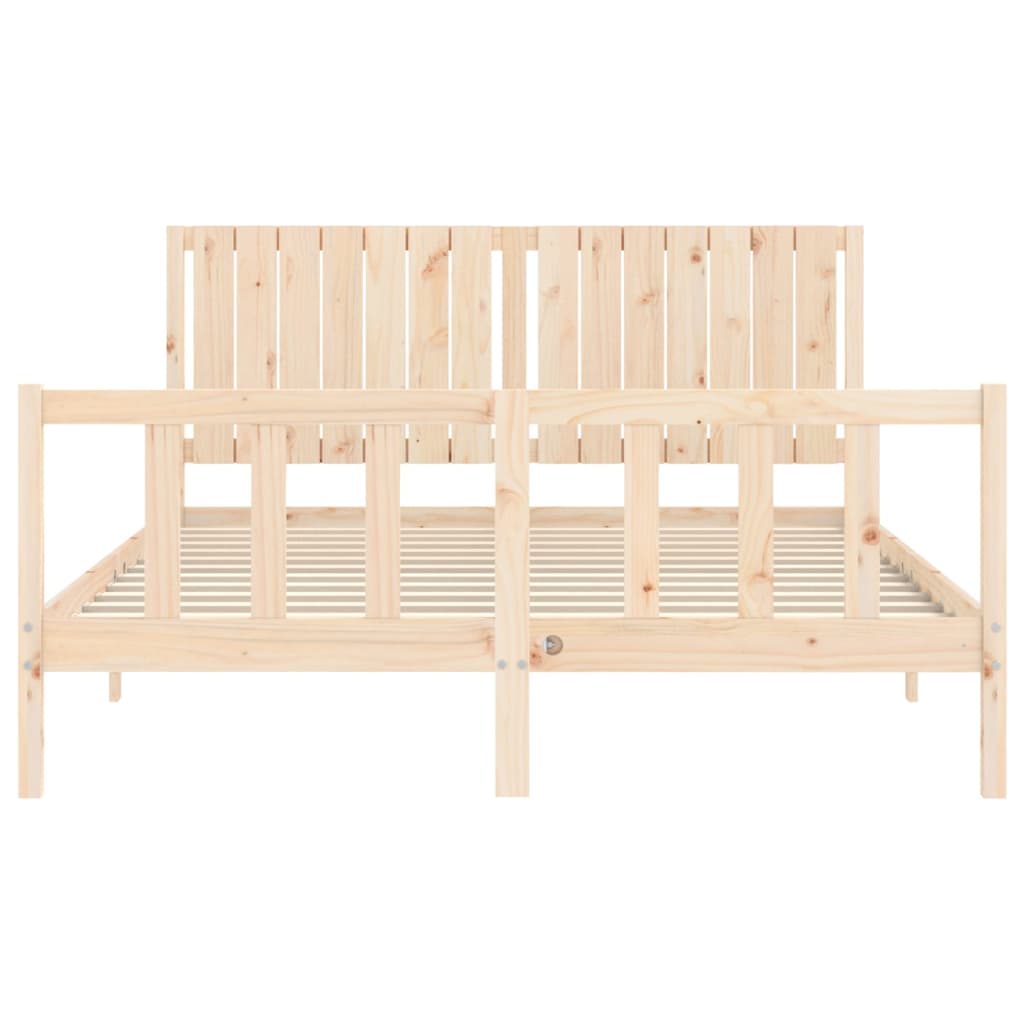 Giroletto senza Materasso 160x200 cm in Legno Massello di Pino