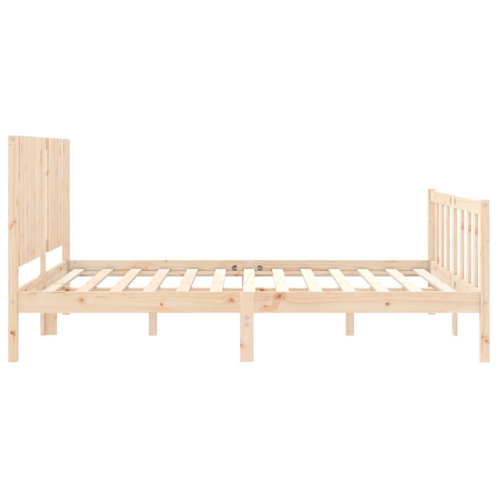 Giroletto senza Materasso 160x200 cm in Legno Massello di Pino