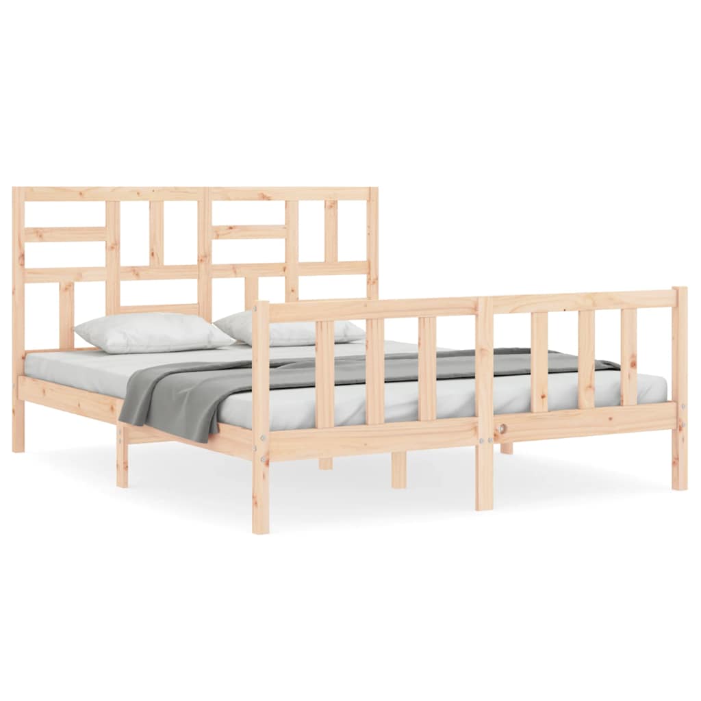 Giroletto senza Materasso 160x200 cm in Legno Massello di Pino