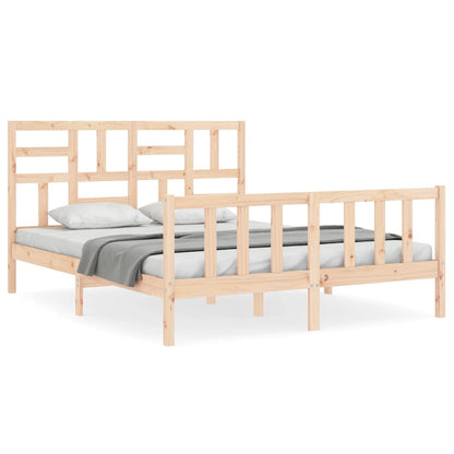 Giroletto senza Materasso 160x200 cm in Legno Massello di Pino