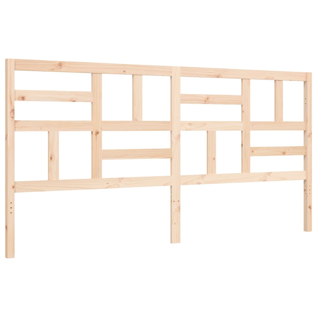 Giroletto con Testiera Super King Size in Legno Massello