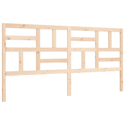 Giroletto con Testiera Super King Size in Legno Massello