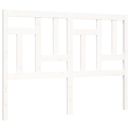 Giroletto con Testiera Bianco Small Double Legno Massello - homemem39
