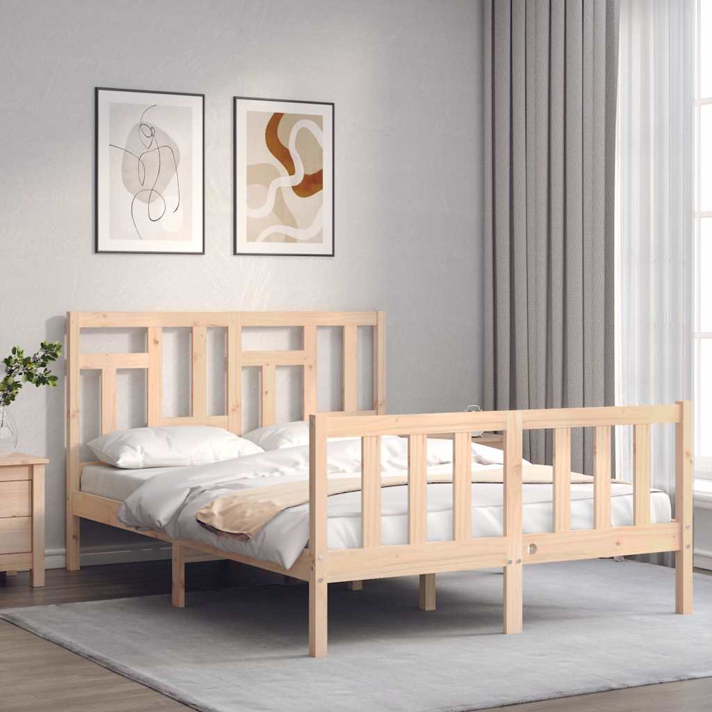 Giroletto senza Materasso 140x200 cm in Legno Massello di Pino