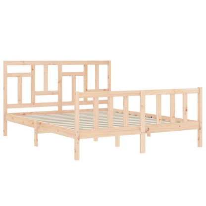 Giroletto senza Materasso 160x200 cm in Legno Massello di Pino | homemem39