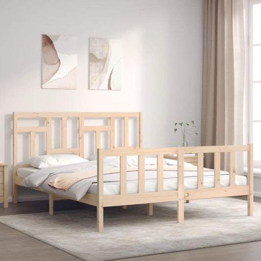 Giroletto senza Materasso 160x200 cm in Legno Massello di Pino | homemem39