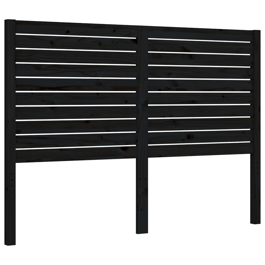 Giroletto con Testiera Nero Double in Legno Massello | homemem39