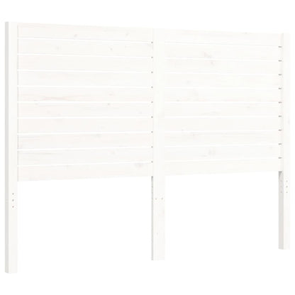 Letto senza Materasso Bianco 140x190 cm Legno Massello di Pino - homemem39