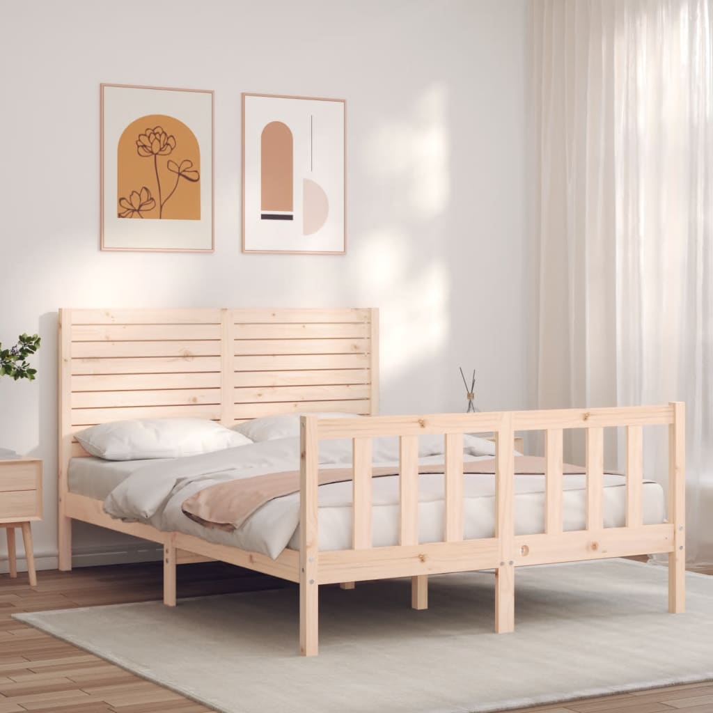 Giroletto senza Materasso 140x200 cm in Legno Massello di Pino