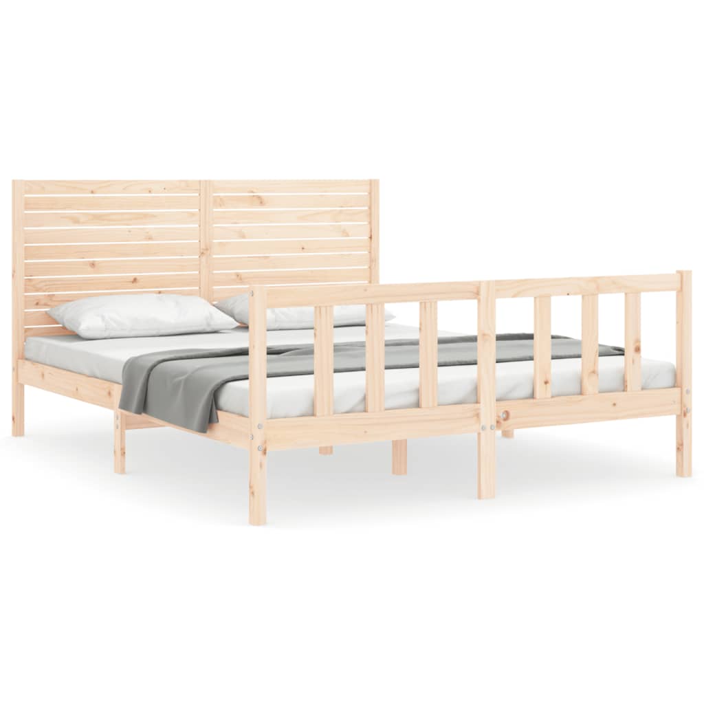 Giroletto senza Materasso 160x200 cm in Legno Massello di Pino