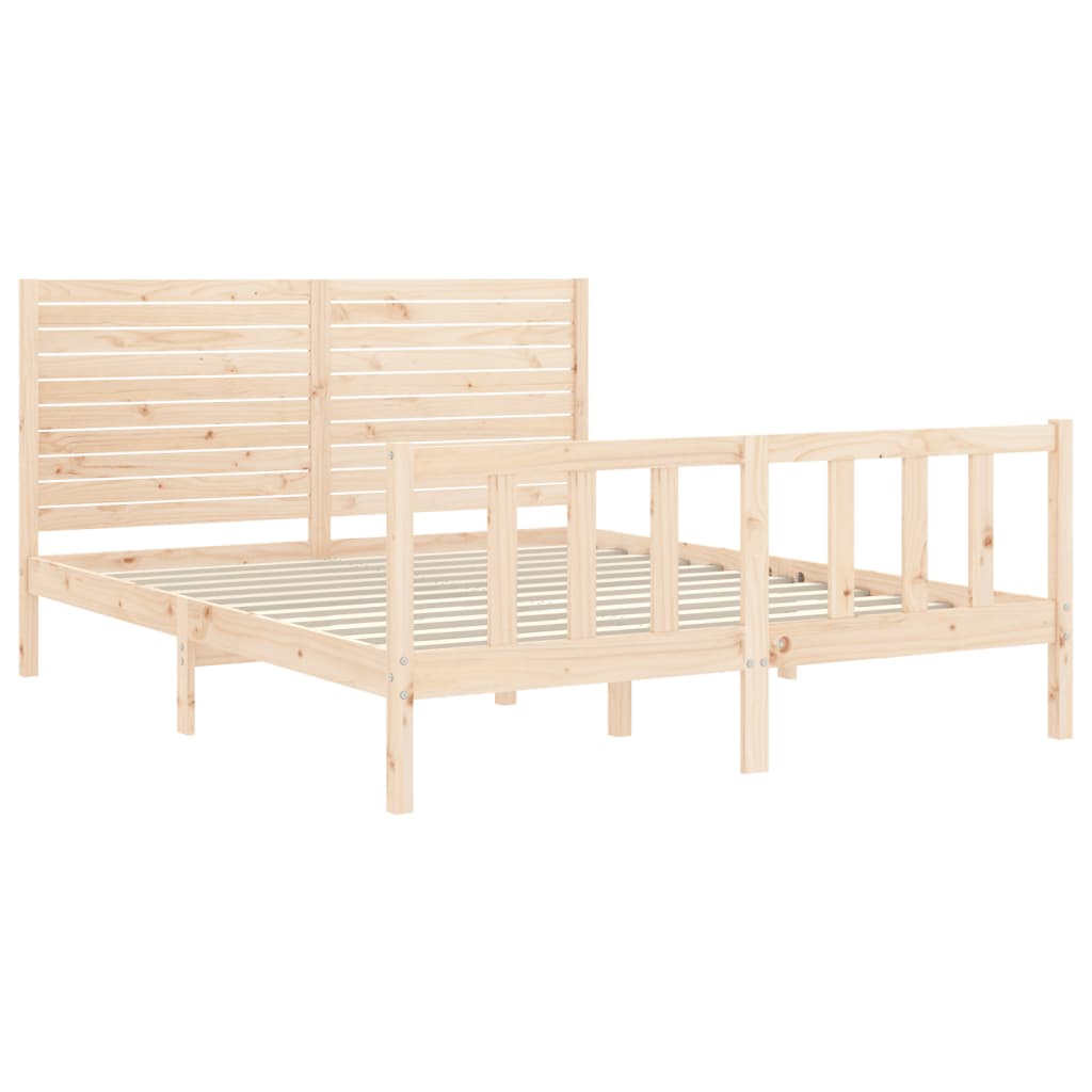 Giroletto senza Materasso 160x200 cm in Legno Massello di Pino