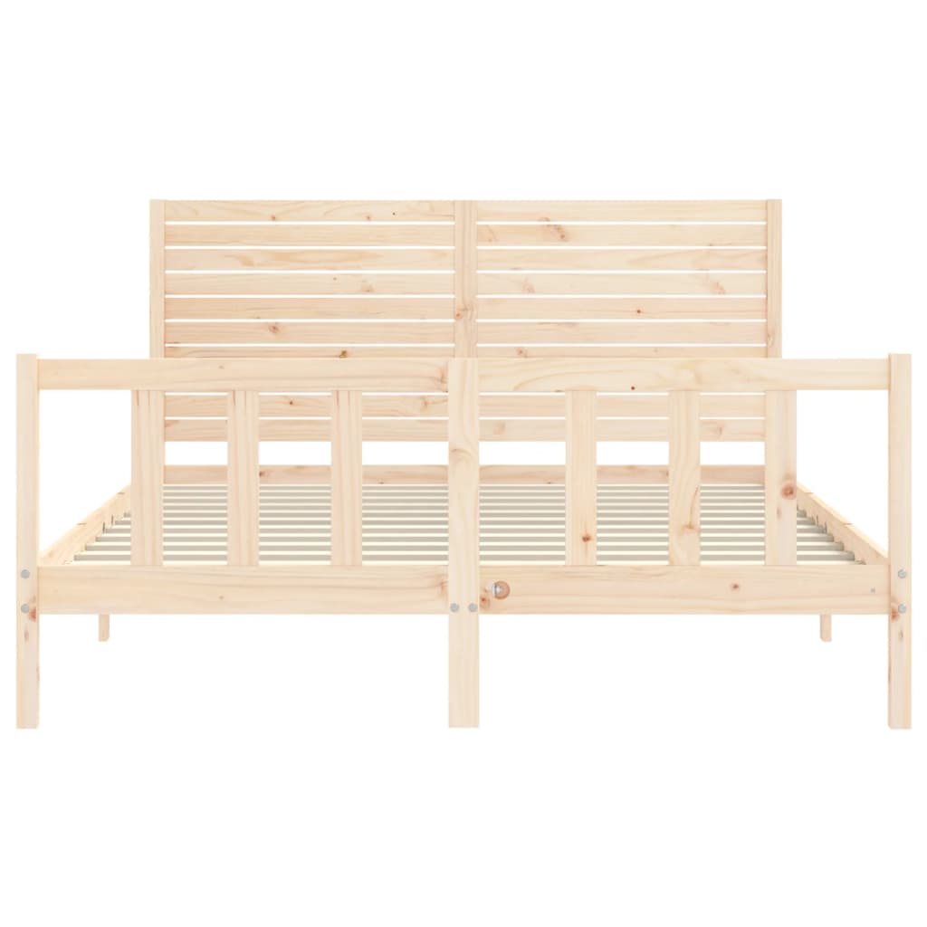 Giroletto senza Materasso 160x200 cm in Legno Massello di Pino