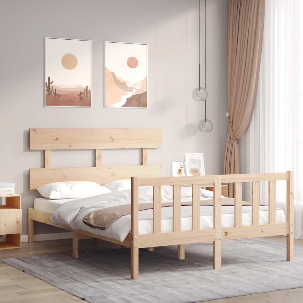 Giroletto senza Materasso 140x200 cm in Legno Massello di Pino