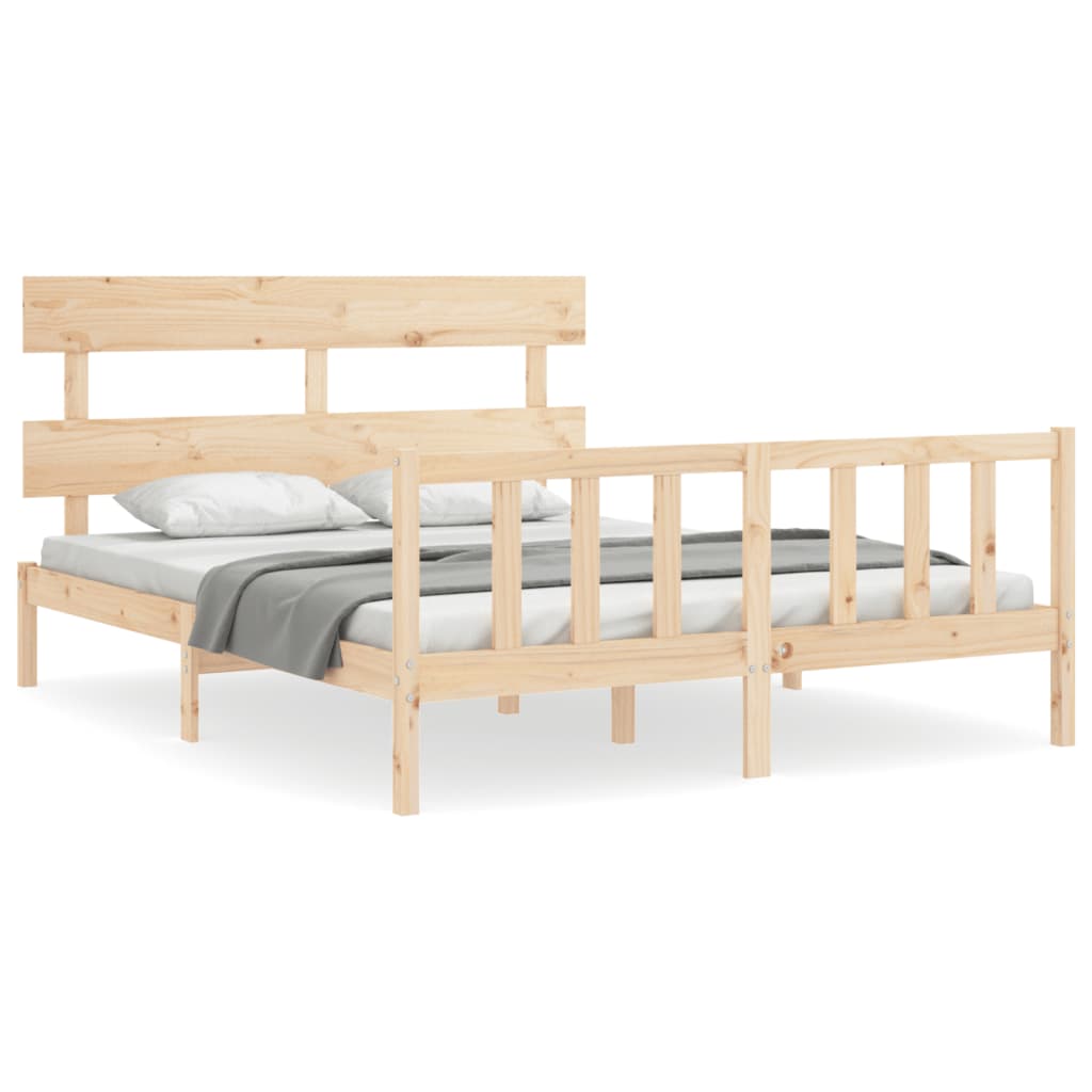 Giroletto senza Materasso 160x200 cm in Legno Massello di Pino