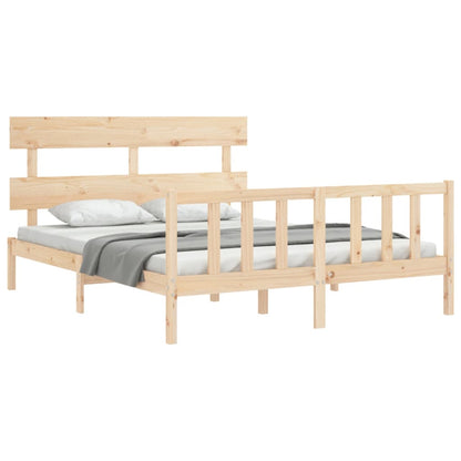 Giroletto senza Materasso 160x200 cm in Legno Massello di Pino