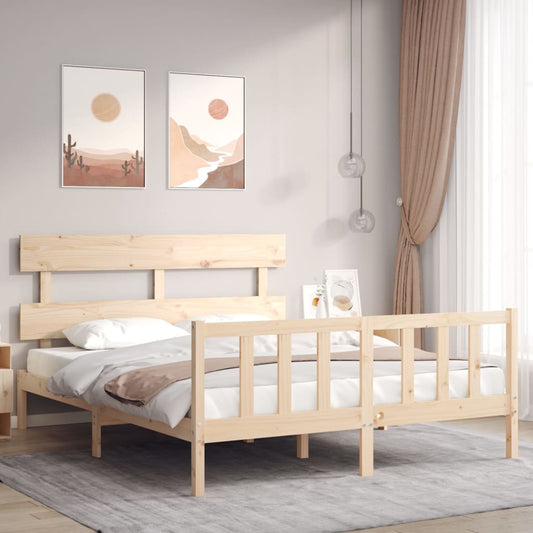 Giroletto senza Materasso 160x200 cm in Legno Massello di Pino