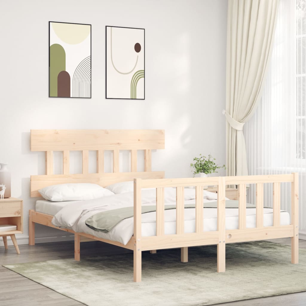 Giroletto senza Materasso 140x200 cm in Legno Massello di Pino