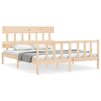 Giroletto senza Materasso 160x200 cm in Legno Massello di Pino