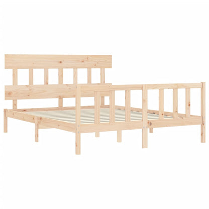Giroletto senza Materasso 160x200 cm in Legno Massello di Pino