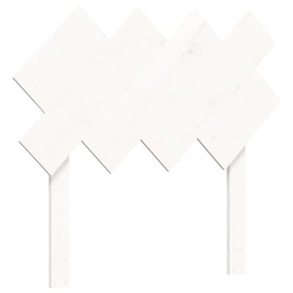 Giroletto con Testiera Bianco Single in Legno Massello - homemem39