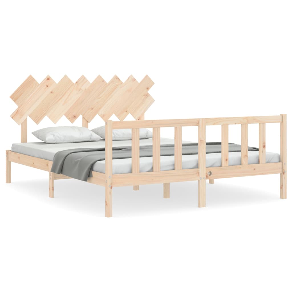 Giroletto senza Materasso 160x200 cm in Legno Massello di Pino