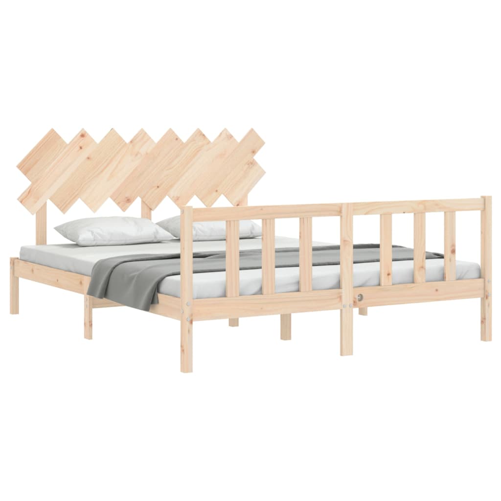 Giroletto senza Materasso 160x200 cm in Legno Massello di Pino
