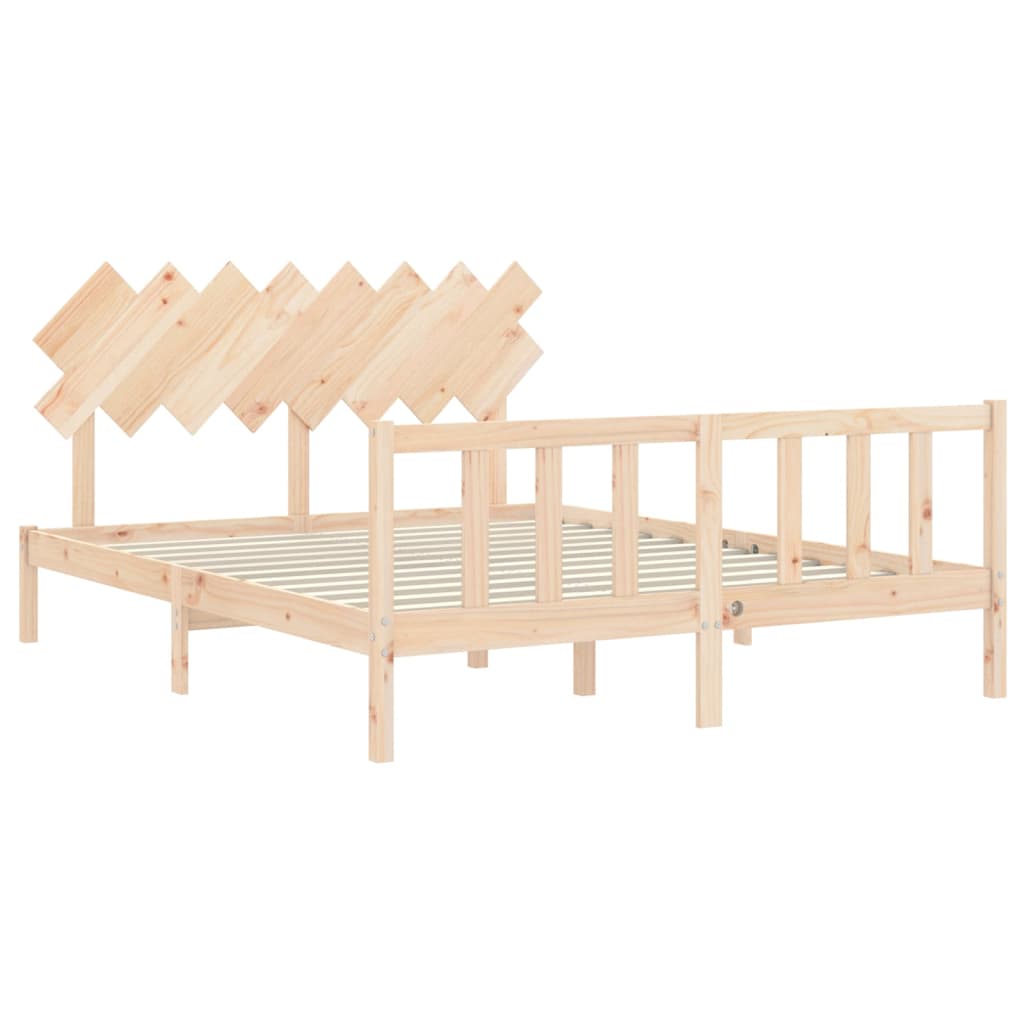 Giroletto senza Materasso 160x200 cm in Legno Massello di Pino
