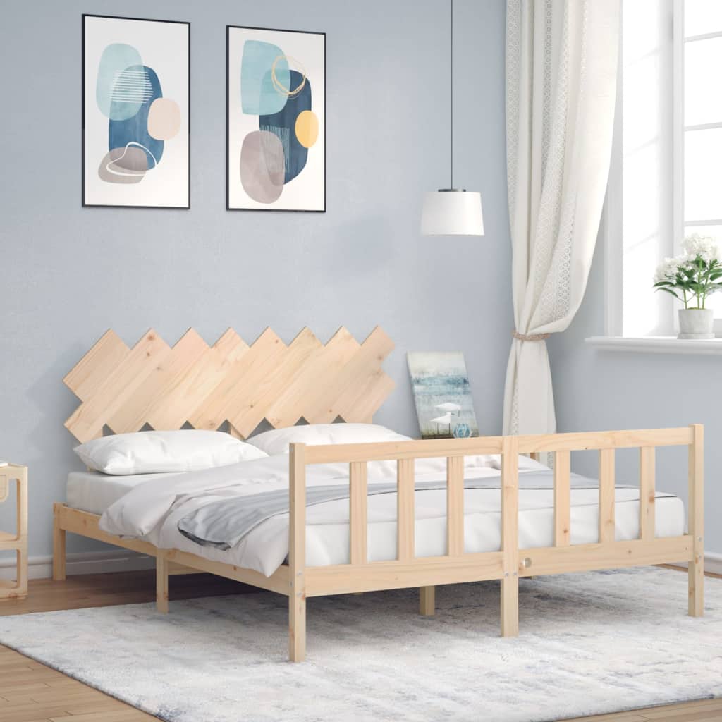Giroletto senza Materasso 160x200 cm in Legno Massello di Pino