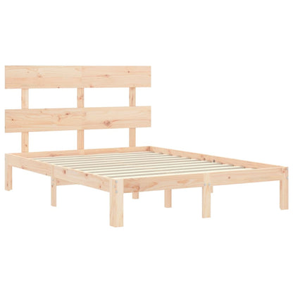 Letto senza Materasso 140x190 cm in Legno Massello di Pino