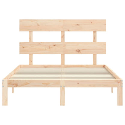 Letto senza Materasso 140x190 cm in Legno Massello di Pino