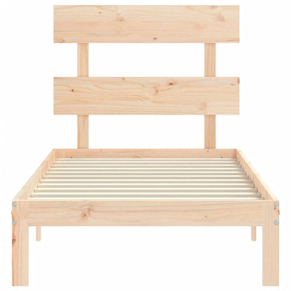 Giroletto senza Materasso 90x200 cm in Legno Massello di Pino