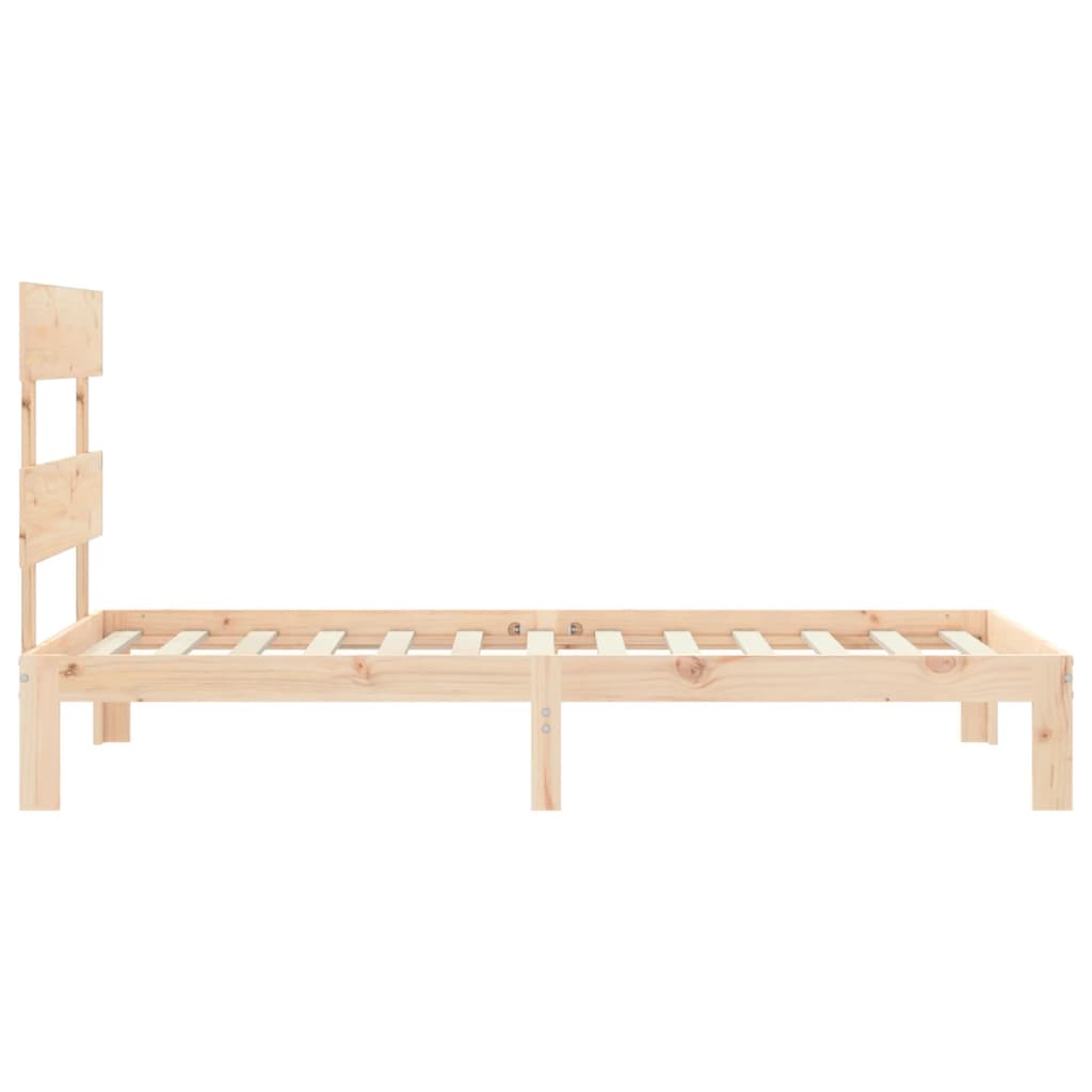 Giroletto senza Materasso 90x200 cm in Legno Massello di Pino