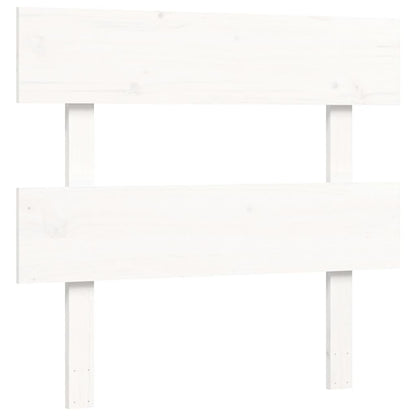 Giroletto senza Materasso Bianco 90x200 cm Legno Massello Pino