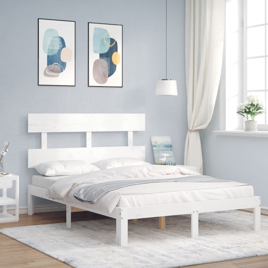 Giroletto senza Materasso Bianco 120x200 cm Legno Massello Pino | homemem39