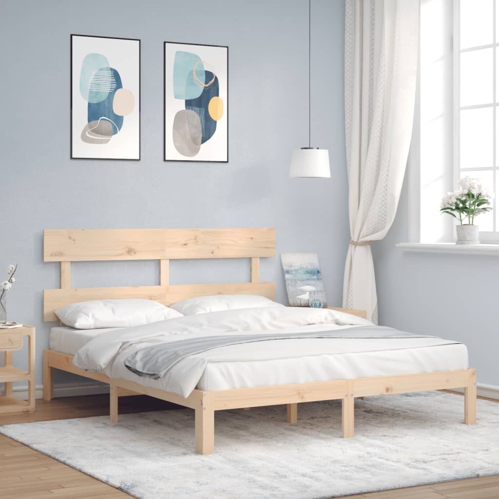 Giroletto senza Materasso 160x200 cm in Legno Massello di Pino | homemem39