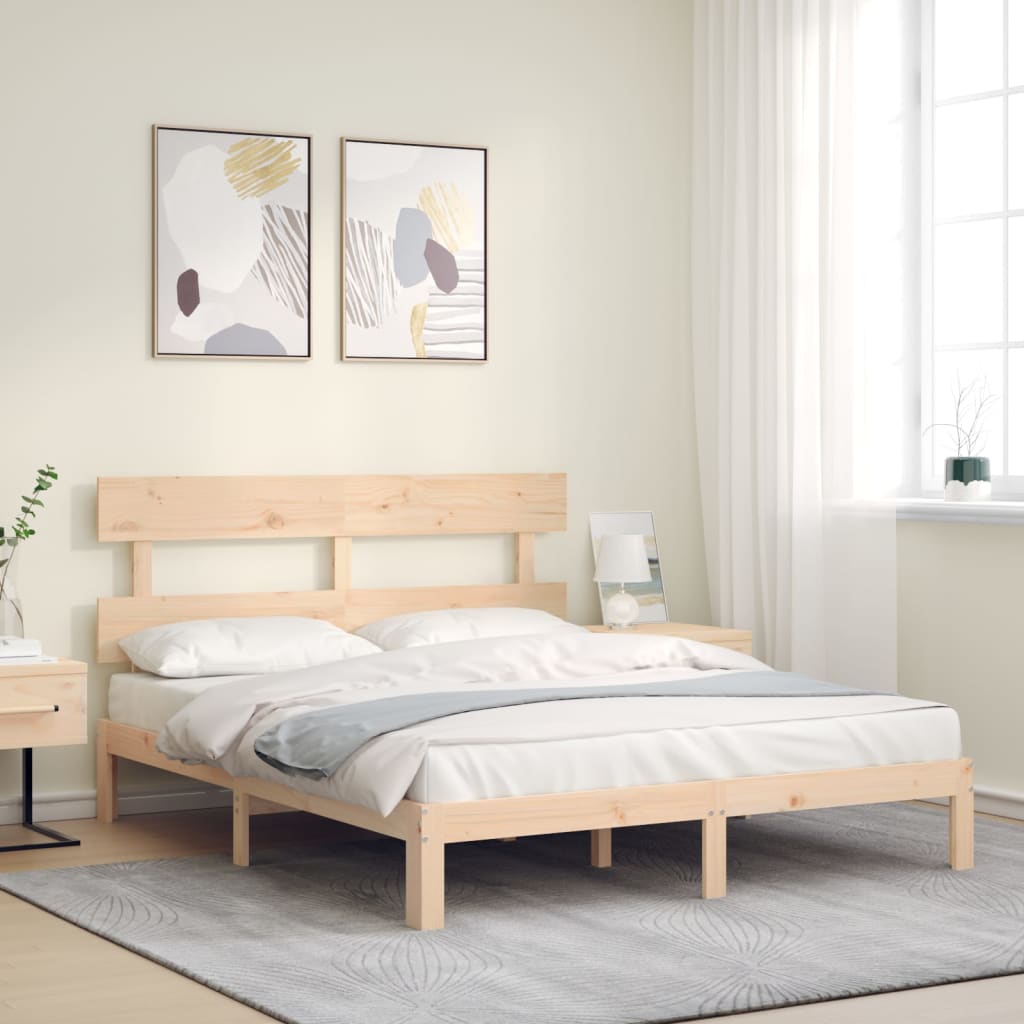 Giroletto senza Materasso 160x200 cm in Legno Massello di Pino
