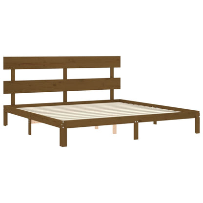 Giroletto con Testiera ambra 200x200 cm in Legno Massello