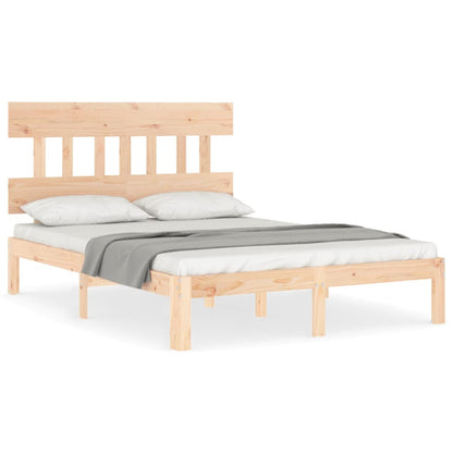 Letto senza Materasso 140x190 cm in Legno Massello di Pino | homemem39