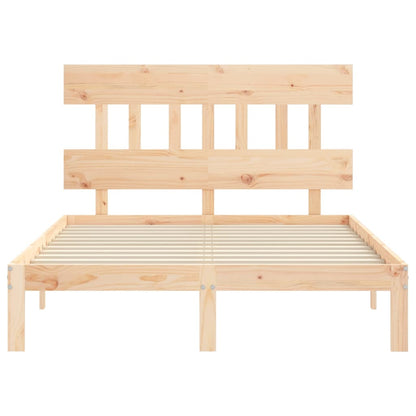 Letto senza Materasso 140x190 cm in Legno Massello di Pino