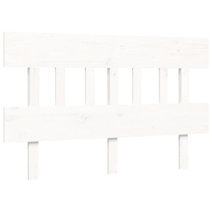Letto senza Materasso Bianco 140x190 cm Legno Massello di Pino