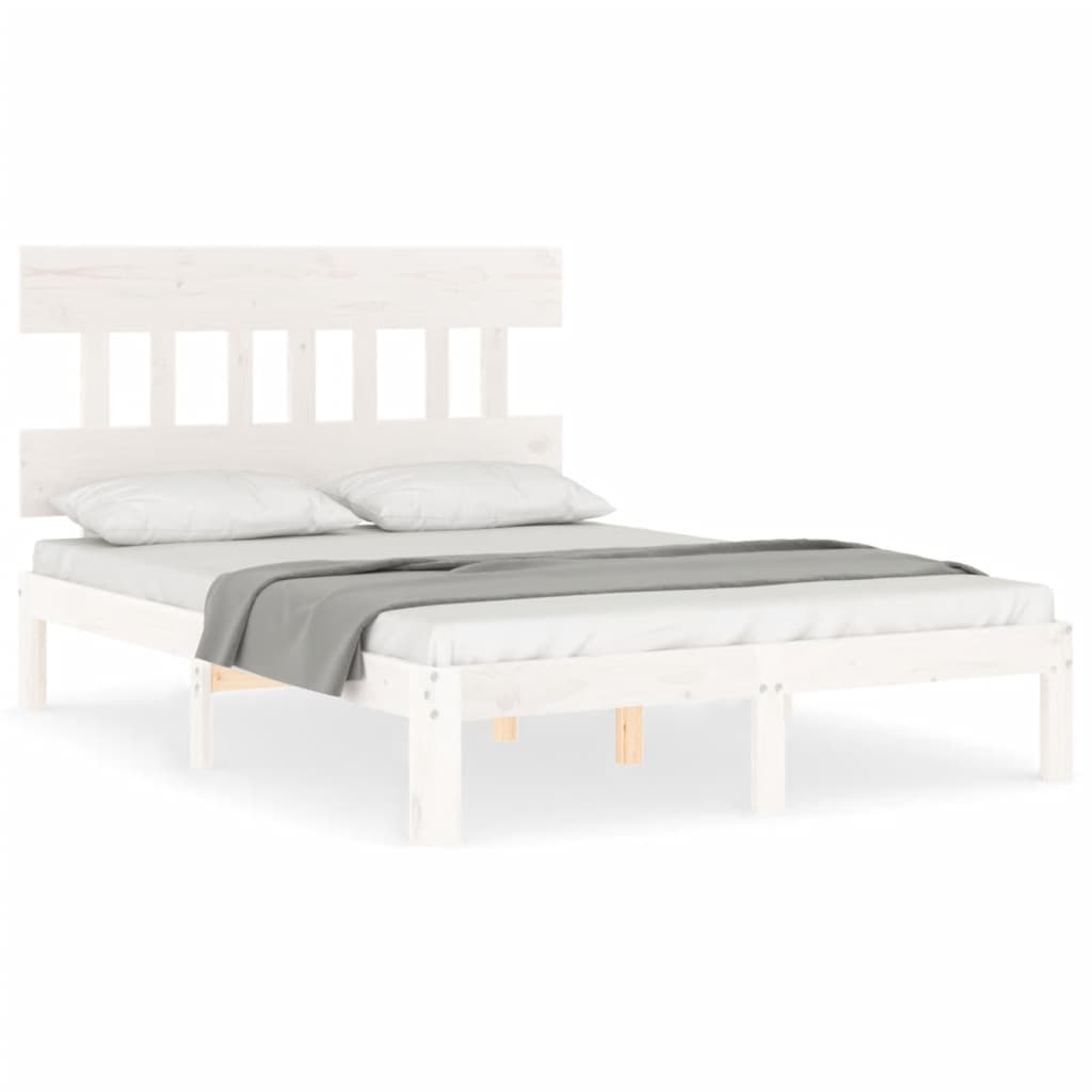 Giroletto senza Materasso Bianco 120x200 cm Legno Massello Pino | homemem39