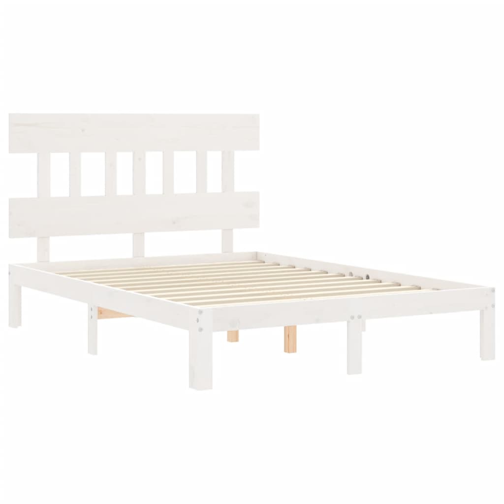 Giroletto senza Materasso Bianco 120x200 cm Legno Massello Pino | homemem39