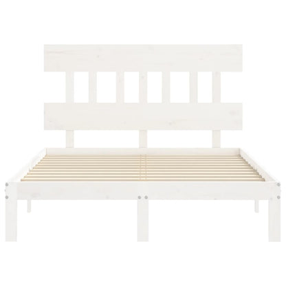 Giroletto senza Materasso Bianco 120x200 cm Legno Massello Pino