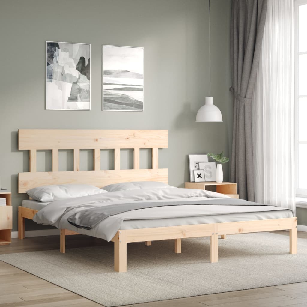 Giroletto senza Materasso 160x200 cm in Legno Massello di Pino
