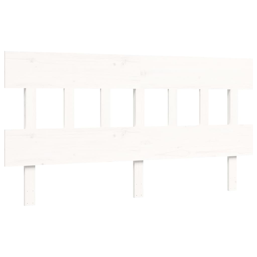 Giroletto senza Materasso Bianco 160x200 cm Legno Massello Pino