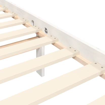 Giroletto senza Materasso Bianco 160x200 cm Legno Massello Pino