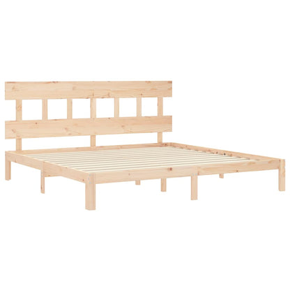 Giroletto senza Materasso 200x200 cm in Legno Massello di Pino