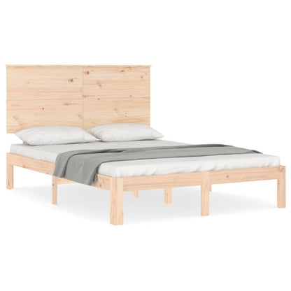 Letto senza Materasso 140x190 cm in Legno Massello di Pino