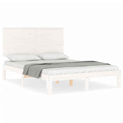 Giroletto senza Materasso Bianco 120x200 cm Legno Massello Pino